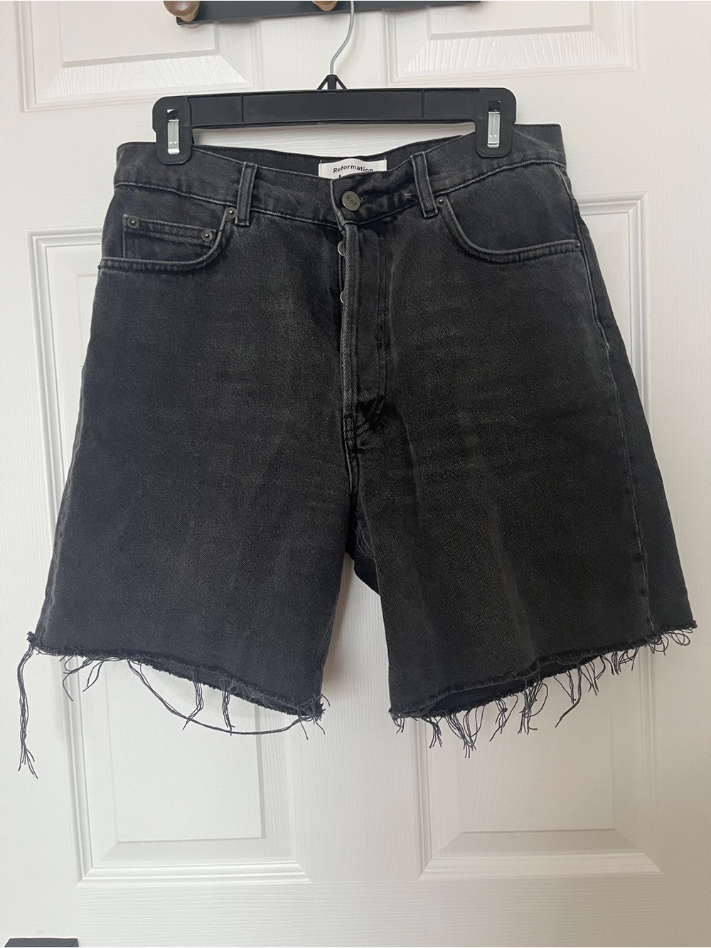 Reformation Max Relaxed Denim Shorts